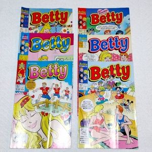 1992 Series Archie Comics Betty Comic Books *Lot of 6*